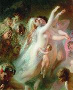 Konstantin Makovsky Charon transfers the souls of deads over the Stix river oil